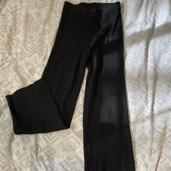 Flare black knit pant - Picture 2 of 4